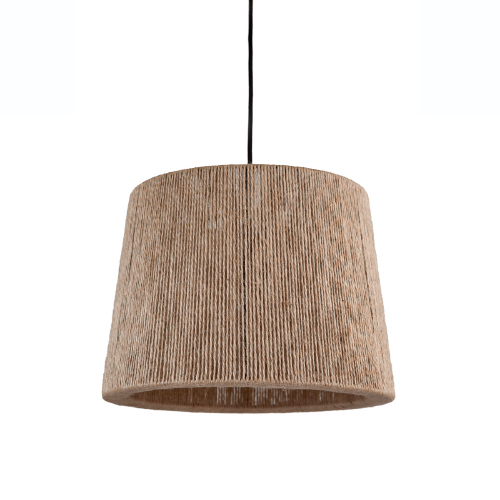 Colgante con pantalla 30x35cm yute alto 25cm